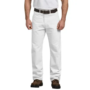 Dickies Men's Relaxed Fit Straight Leg Painter's Pant_White