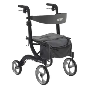 Drive Medical rtl10266bk Nitro Euro Style Walker Rollator, Black