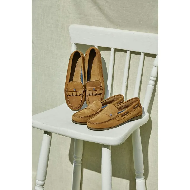 Dubarry Ladies Belize Deck Shoe - Cognac