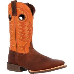 Durango Rebel Pro Men's Pull-on Western Work Boots Ddb0230 In Brown And Orange