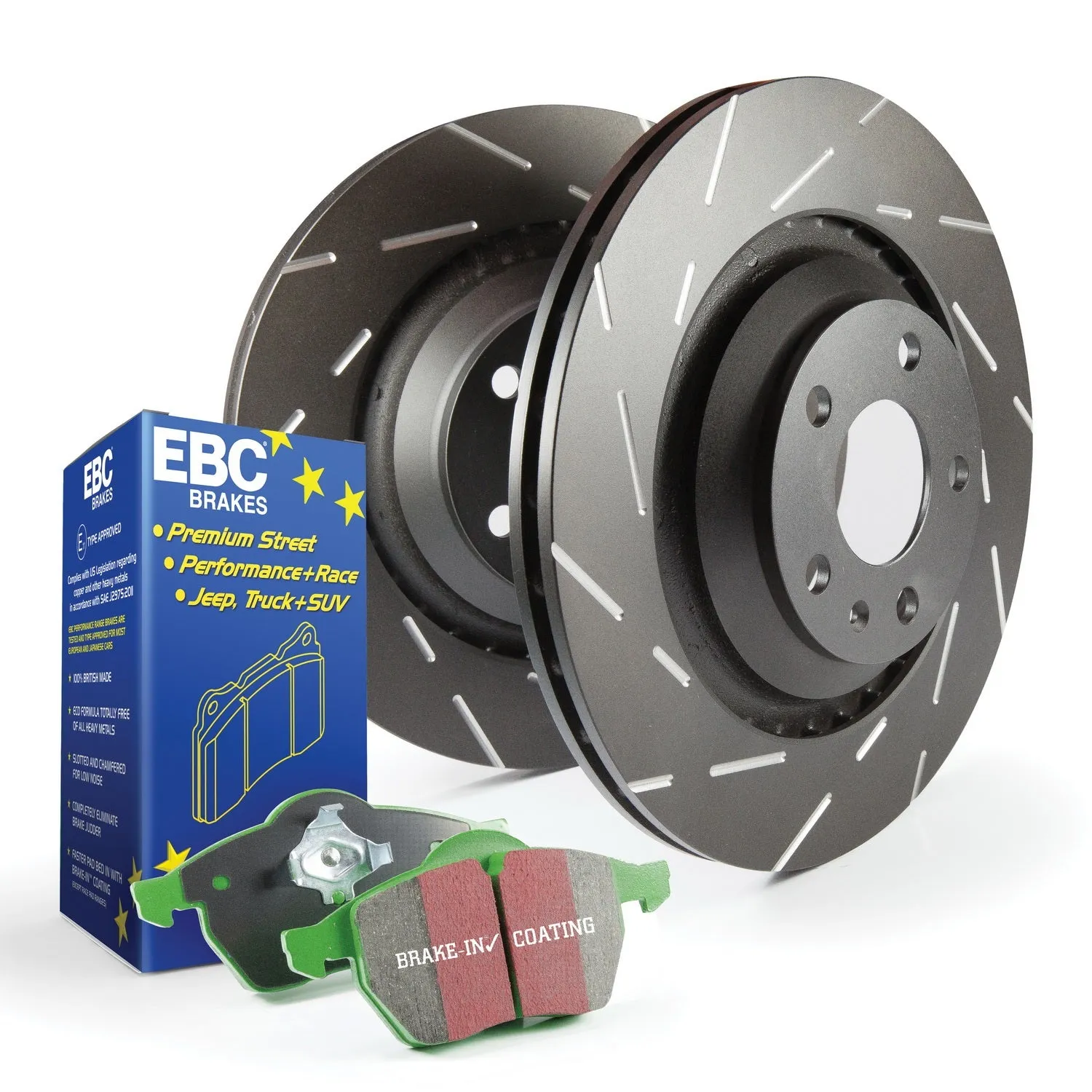 EBC Brakes S2KF1301 S2 Kits Greenstuff 2000 and USR Rotors