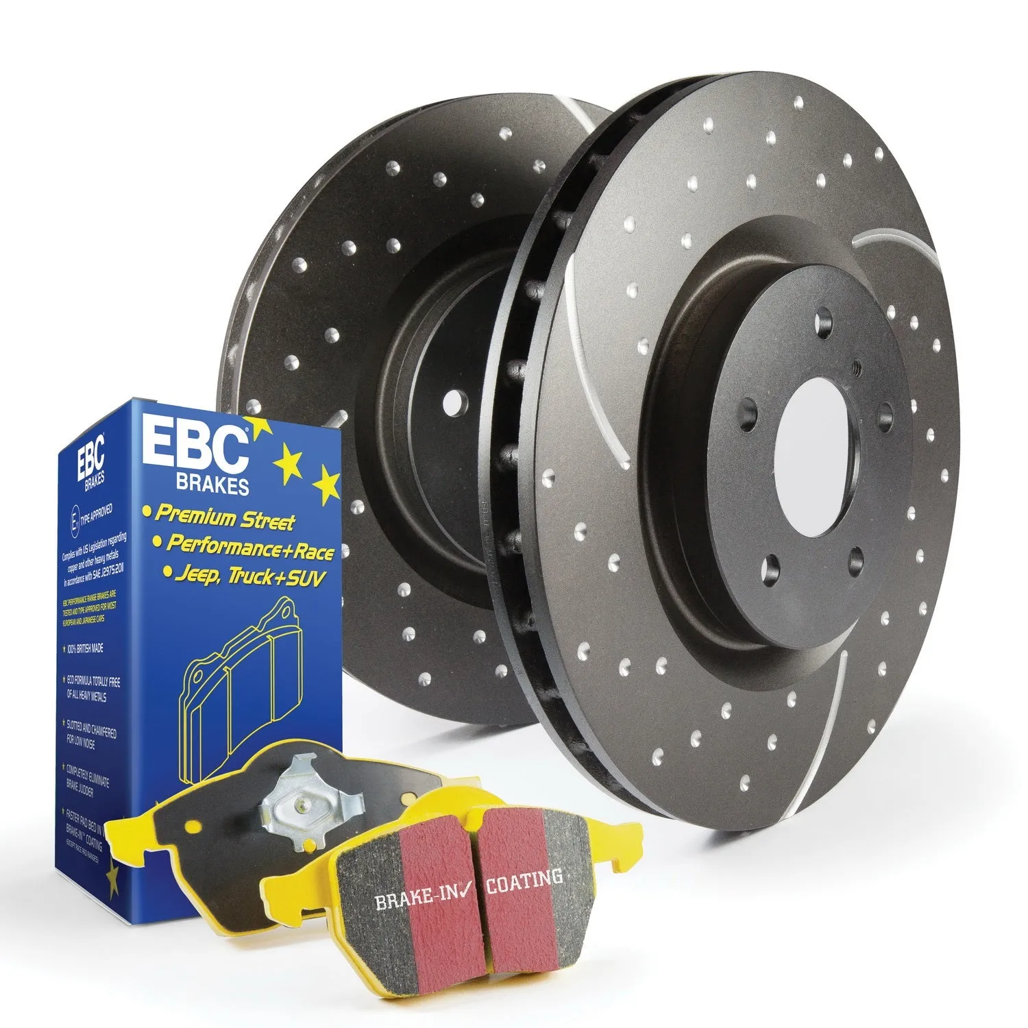 EBC Brakes S5KF1160 S5 Kits Yellowstuff And GD Rotors