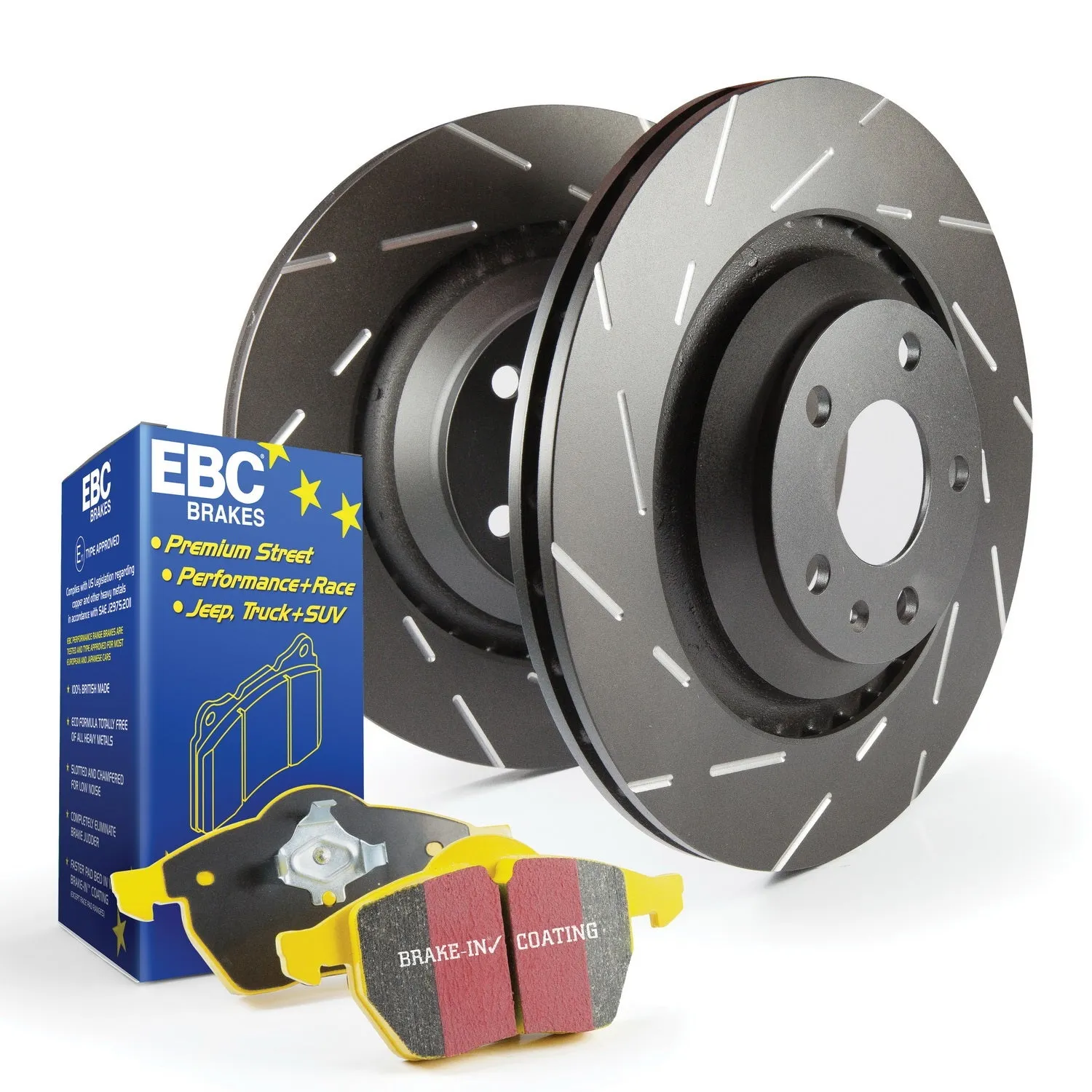 EBC Brakes S9KF1740 S9 Kits Yellowstuff and USR Rotors