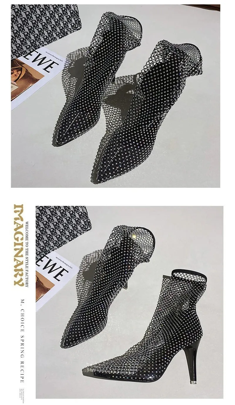 Fish Net High Heels