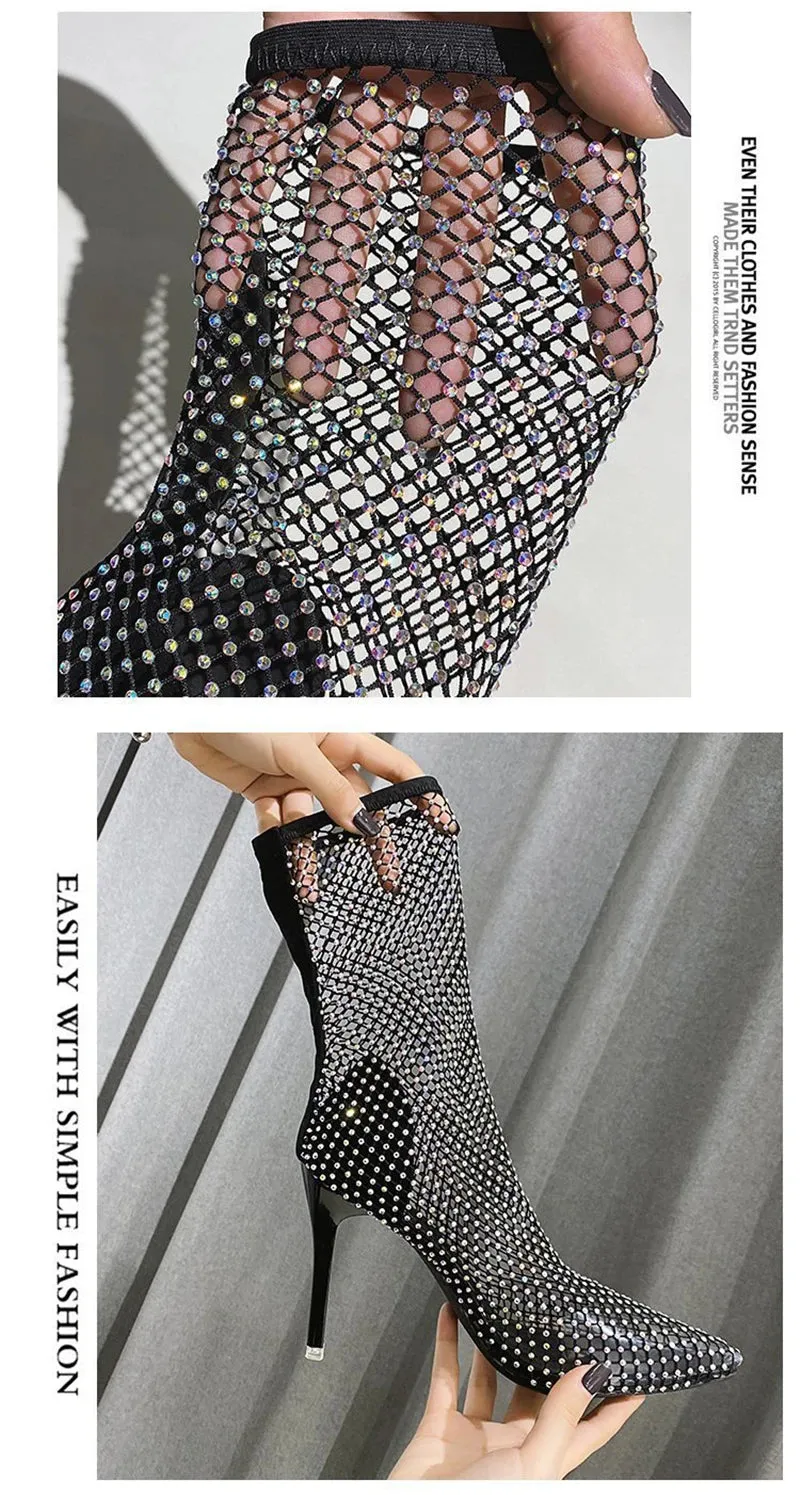 Fish Net High Heels