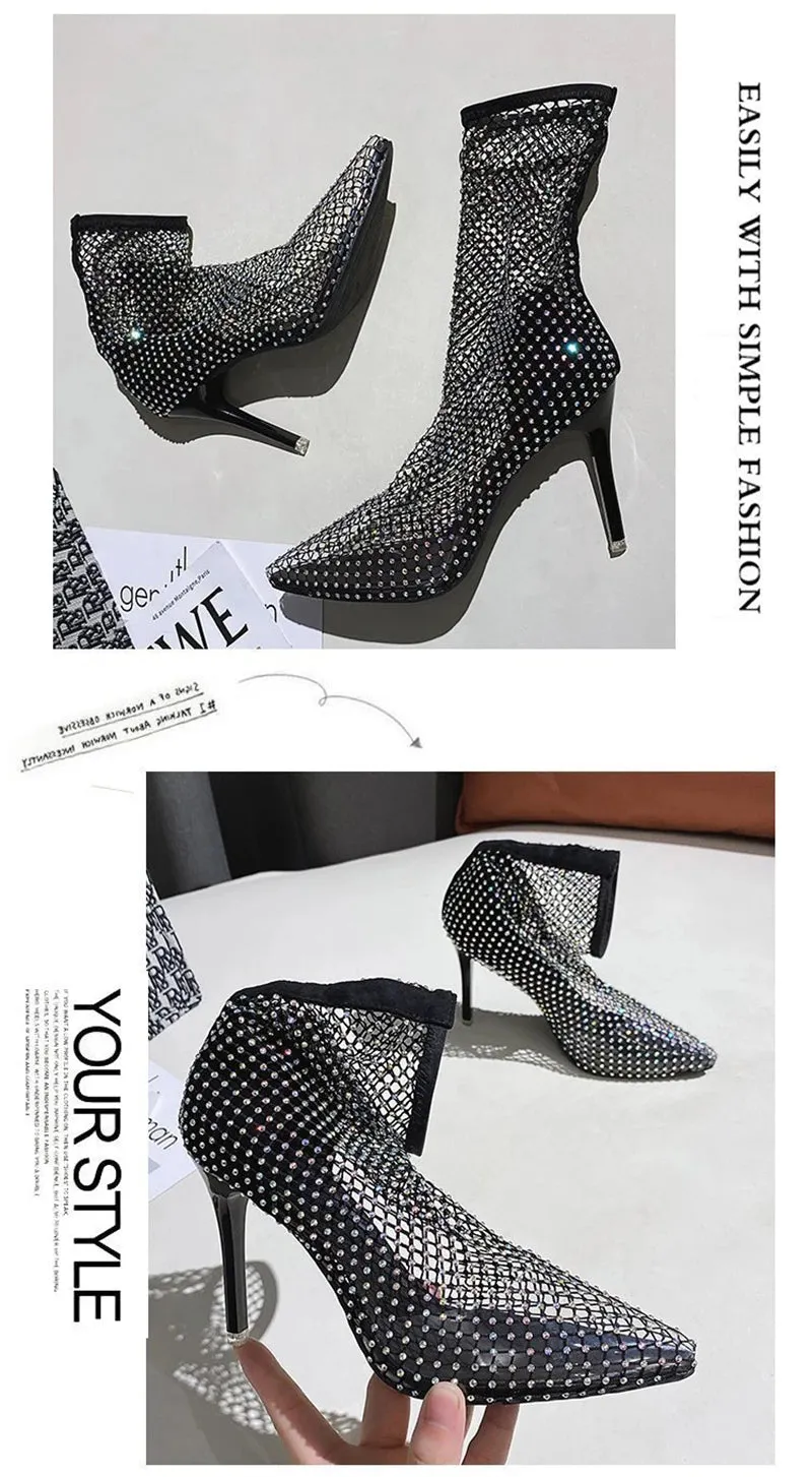 Fish Net High Heels