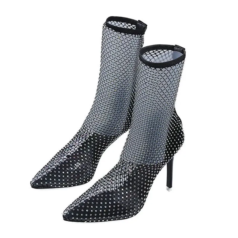 Fish Net High Heels