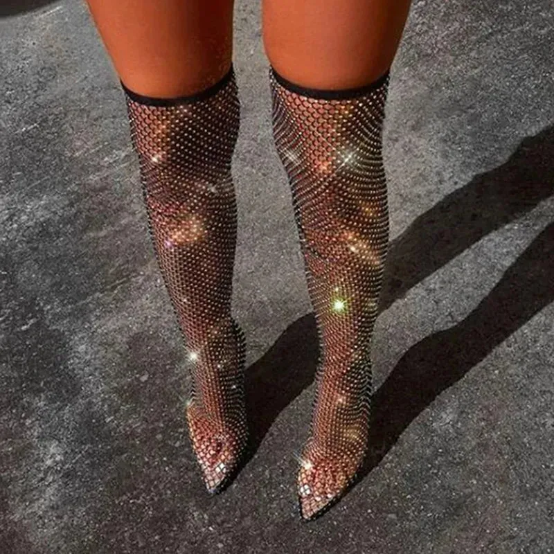 Fish Net High Heels