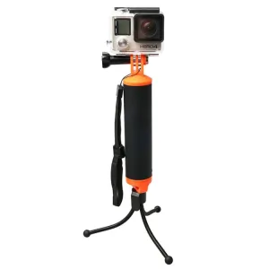 Floating Handle Grip with Tripod Holder & Adjustable Anti-lost Strap for GoPro, Insta360, DJI and Other Action Cameras