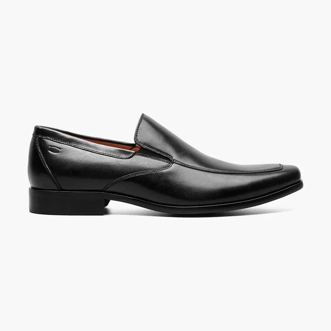 Florsheim Mens Postino Black Slip-on Loafer Leather Dress Shoes