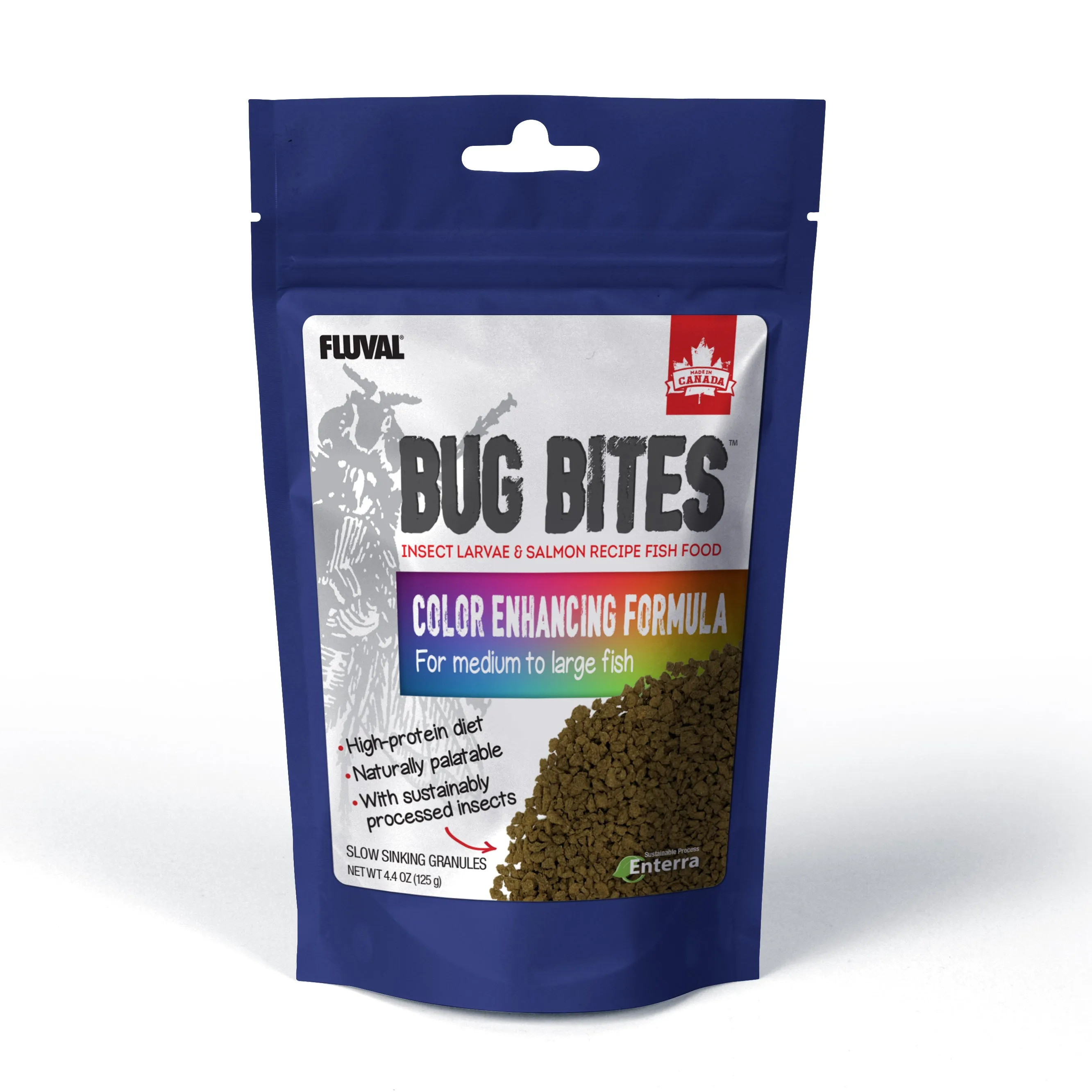 Fluval Bug Bites Color Enhancing Granules Medium-Large Fish