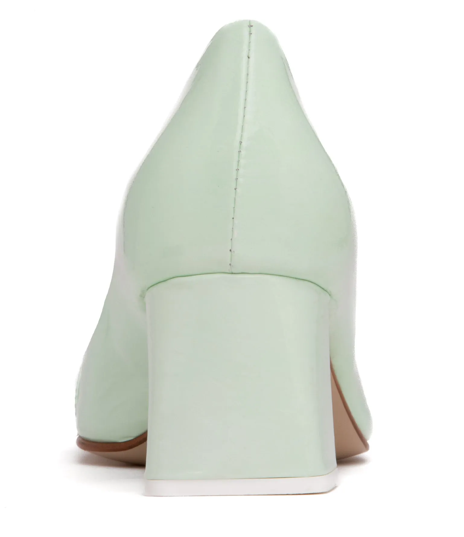 Frances Light Green Patent Leather Pump