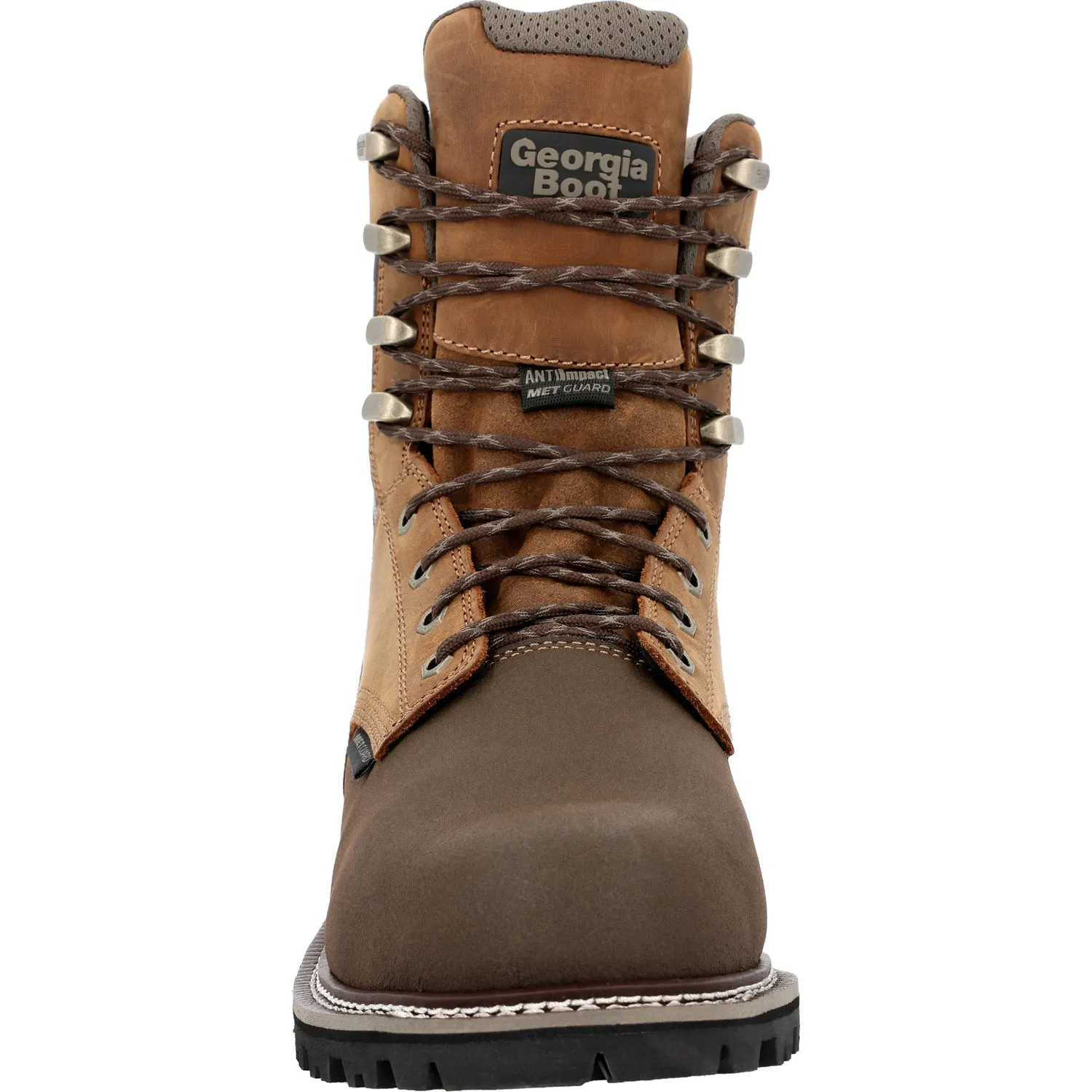 Georgia Mens Brute CT MetGuard WP Brown Leather Work Boots