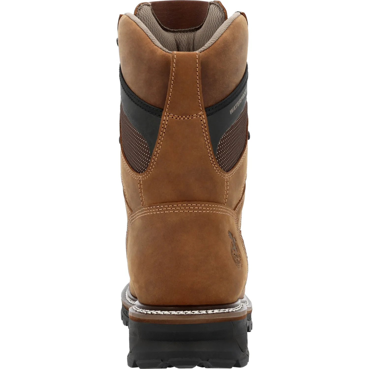 Georgia Mens LTX Logger 9in WP Brown Leather Work Boots