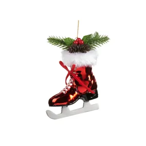 Glss Xmas Ice Skates Ornament