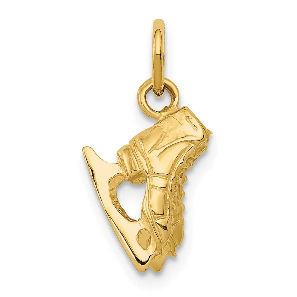 Gold Classic 3D Ice Skates Pendant Model-A0166