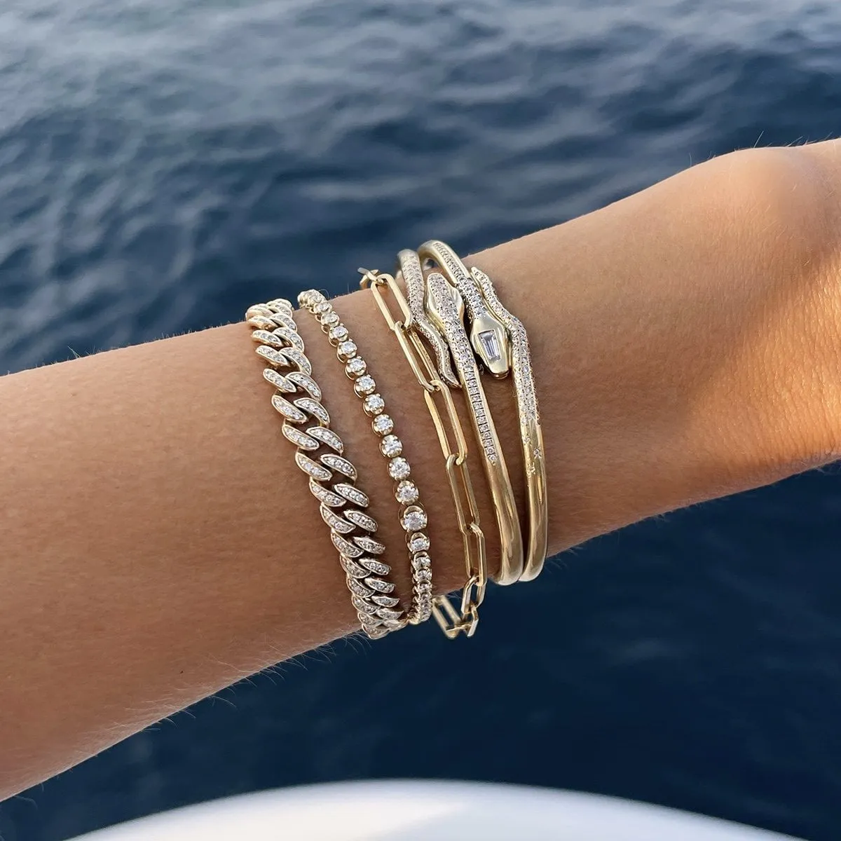 Graduated Diamond Goddess Bracelet | Ready to Ship