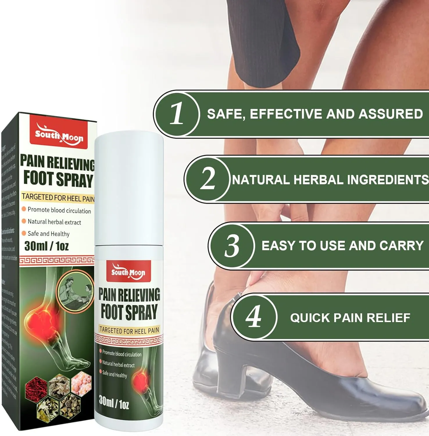 Heel & Joint Pain Relieving Spray (Buy 1 Get 1 Free)