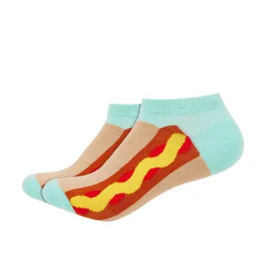 Hotdog Printed Ankle Socks