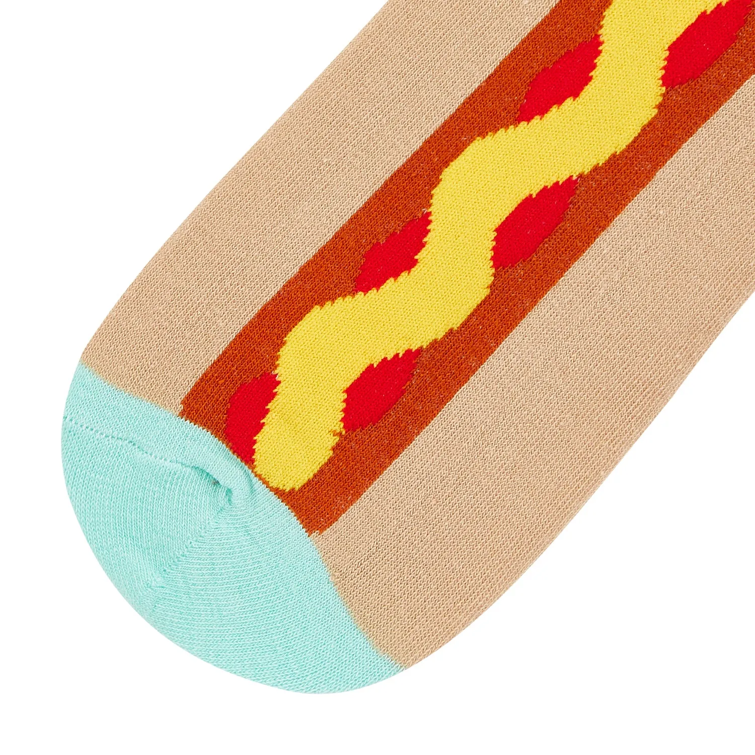 Hotdog Printed Ankle Socks