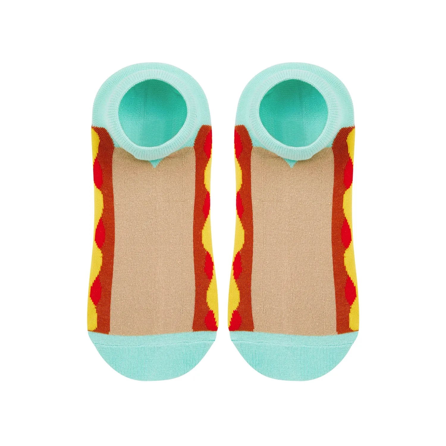 Hotdog Printed Ankle Socks