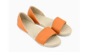 Joybees Womens Friday Flat Two Tone Terracotta Sand