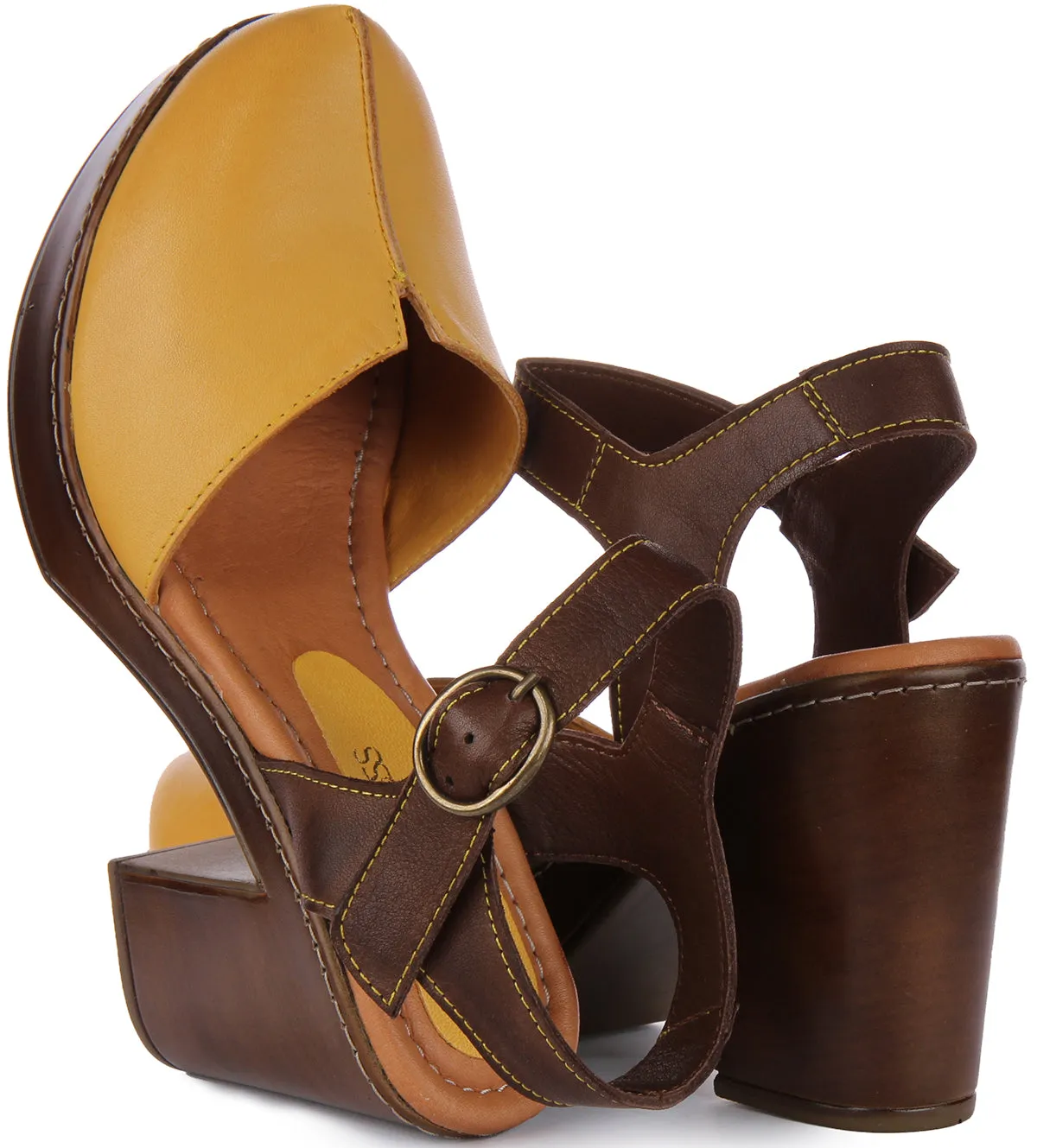 Justinreess England Nyra In Mustard For Women