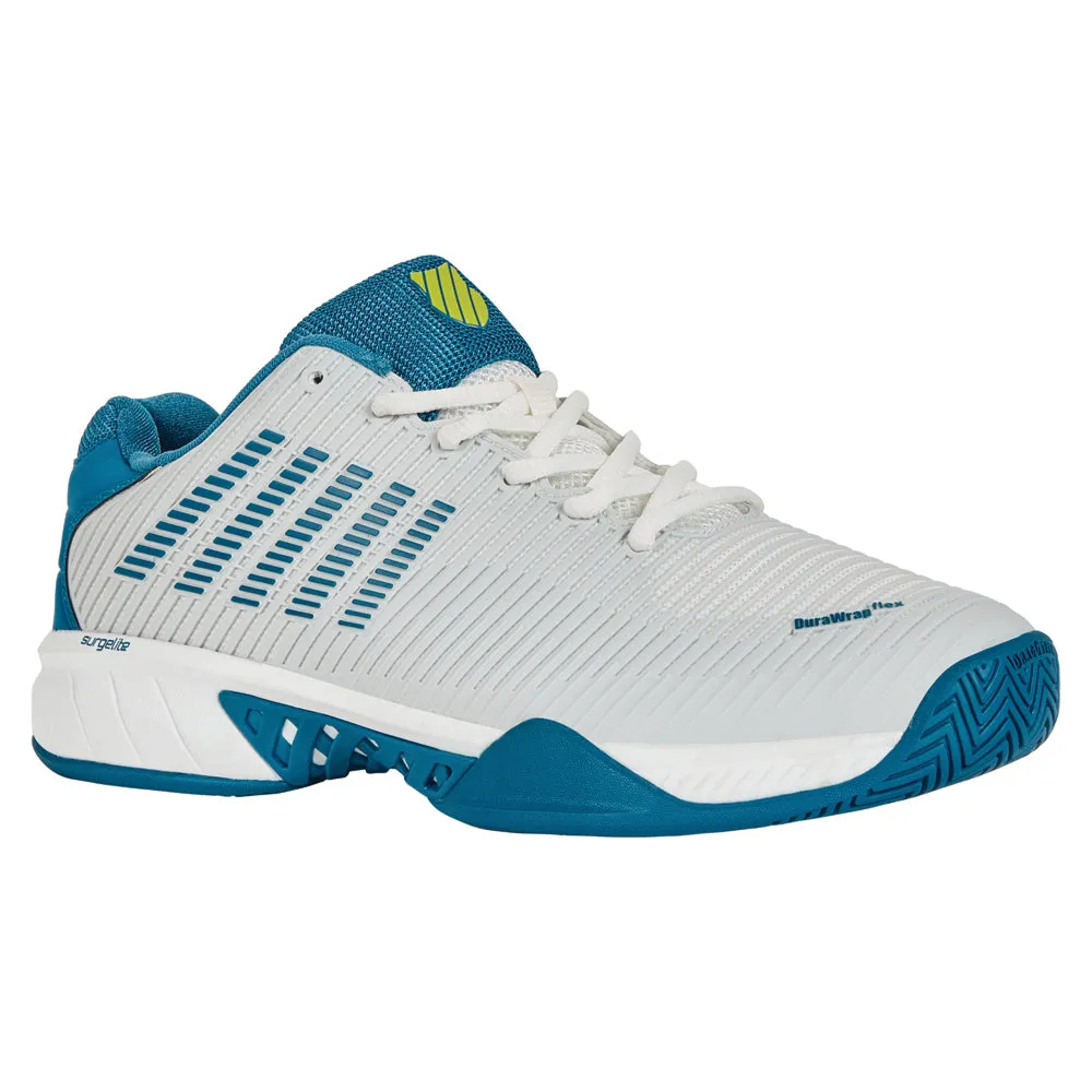 K-Swiss Hypercourt Express 2 Tennis Shoes (Mens) - Brilliant White/Celestial/Evening Primrose