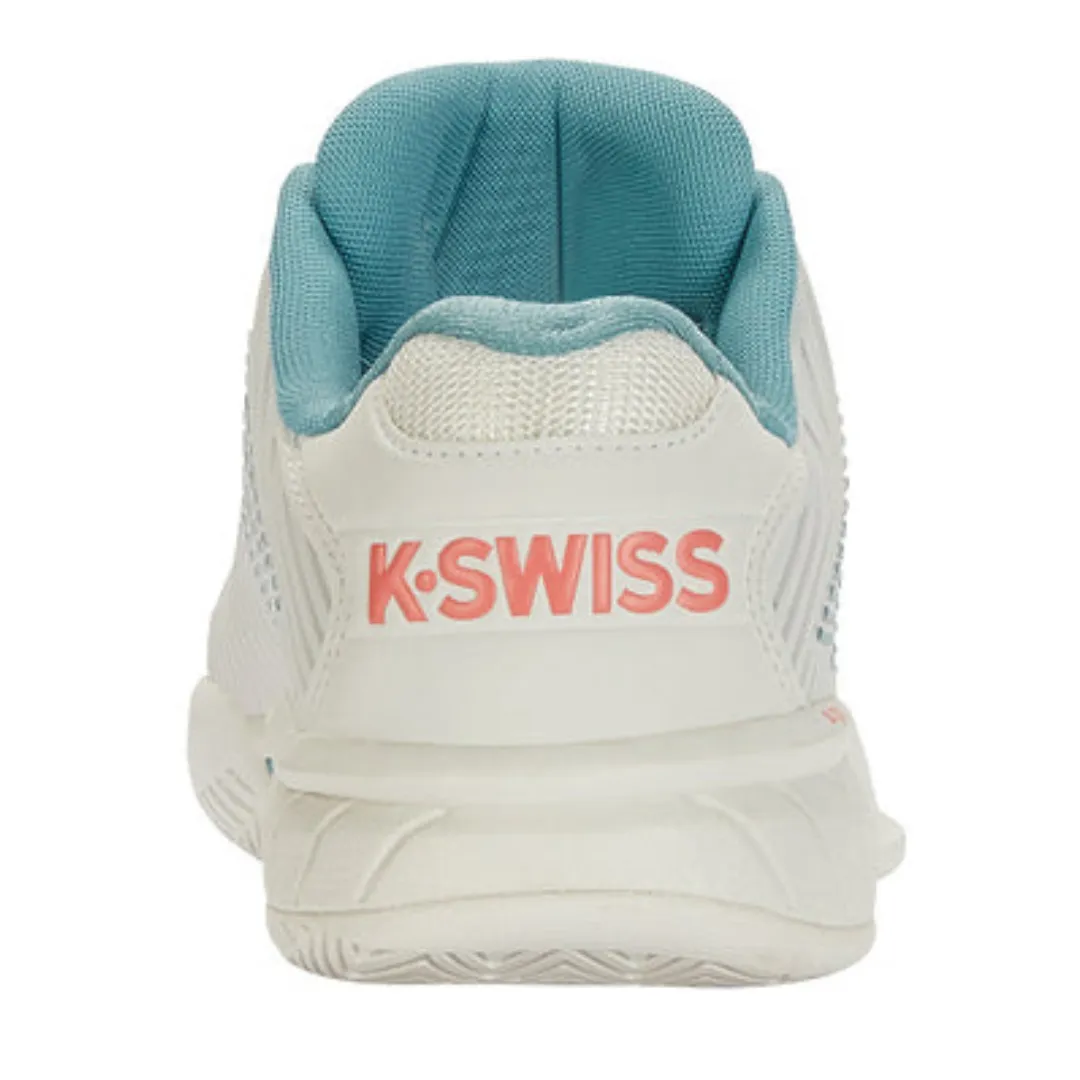 K Swiss Hypercourt Express 2 Women Tennis Shoes - Blanc De Blanc/Nile Blue/Desert Flower