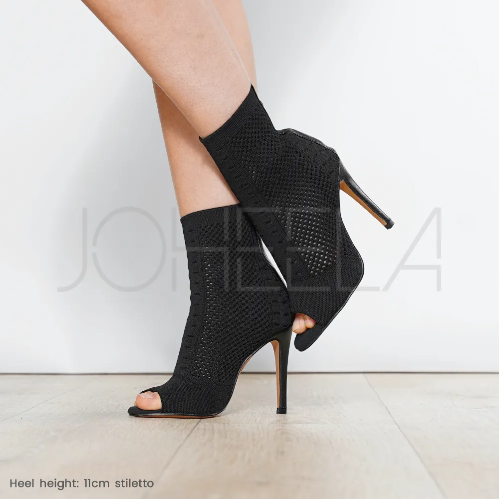 Lou noir - Talons stilettos slim - Personnalisable