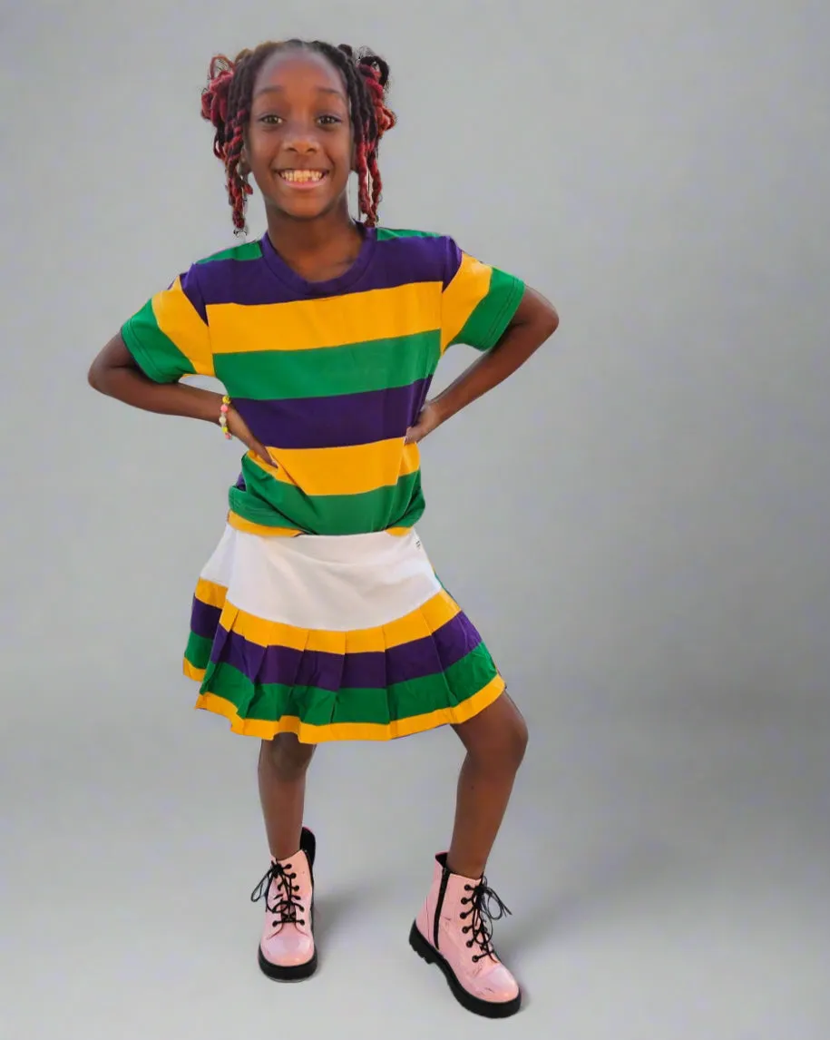 MARDI GRAS little one Tennis sporty tutu skirt