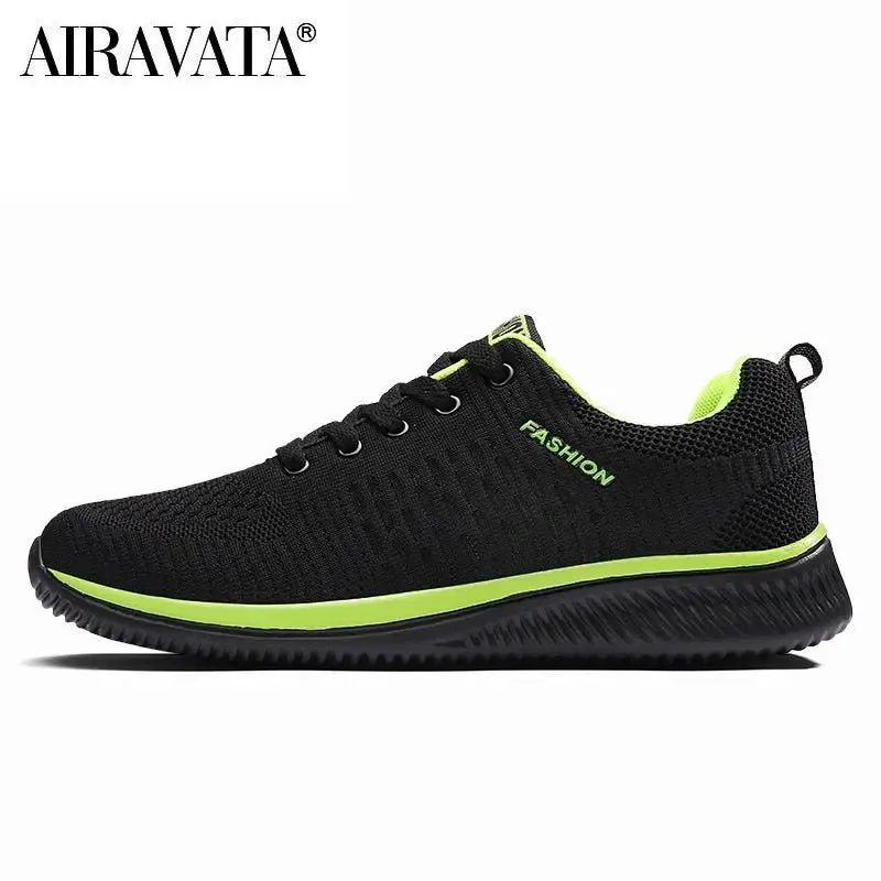 Men Women Knit Sneakers Breathable Athletic Running Walking Gym Shoes