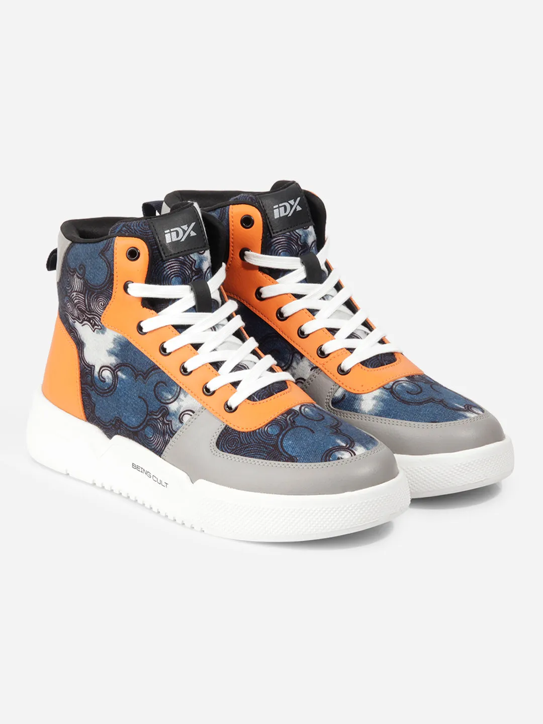 Men's Blue Graphic Print  Sneakers IX6018