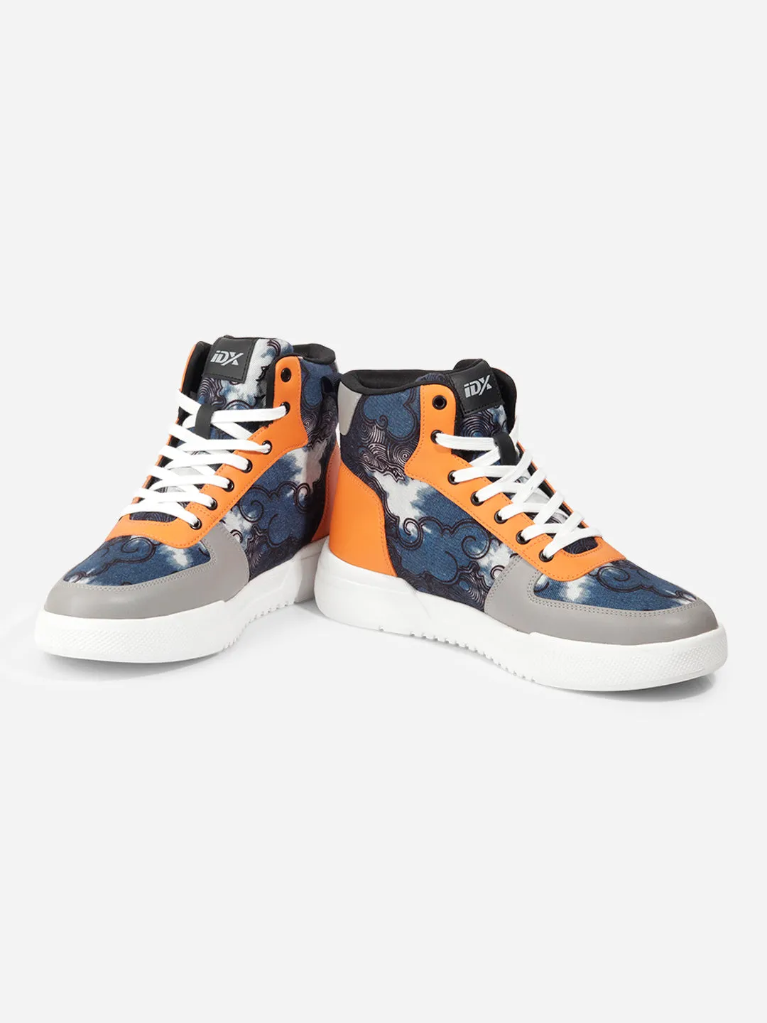 Men's Blue Graphic Print  Sneakers IX6018