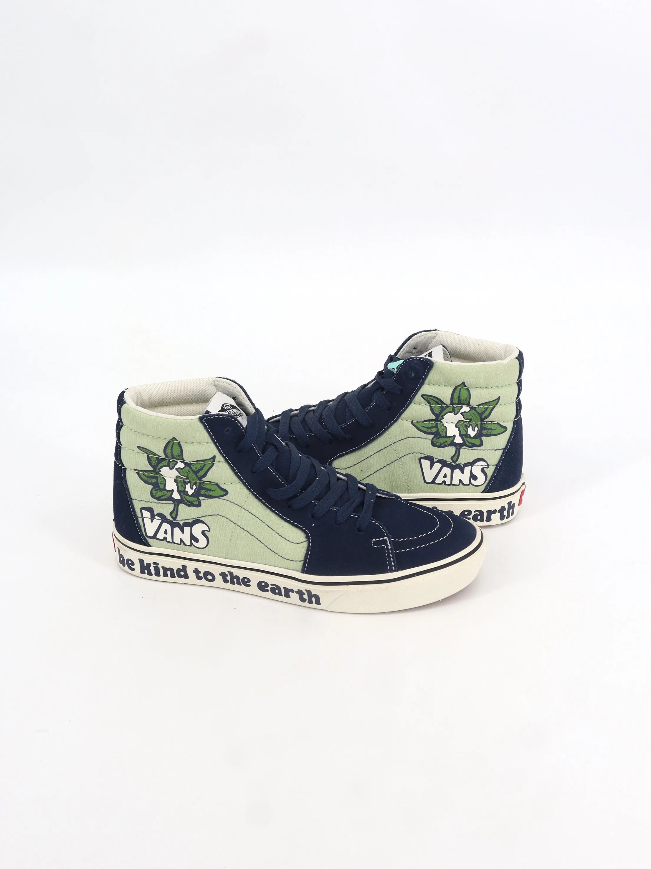 Men's Graphic Printed High Top Sneakers,Navy