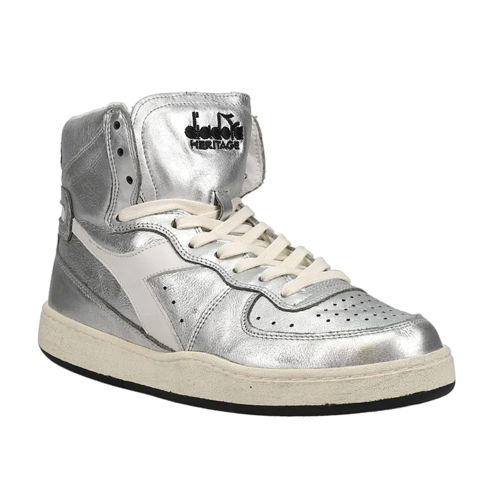 Mi Basket Metal Used High Top Sneakers