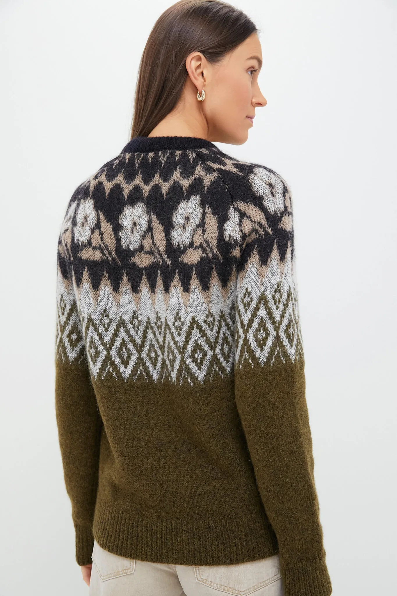 Military Grey Slope Sweater