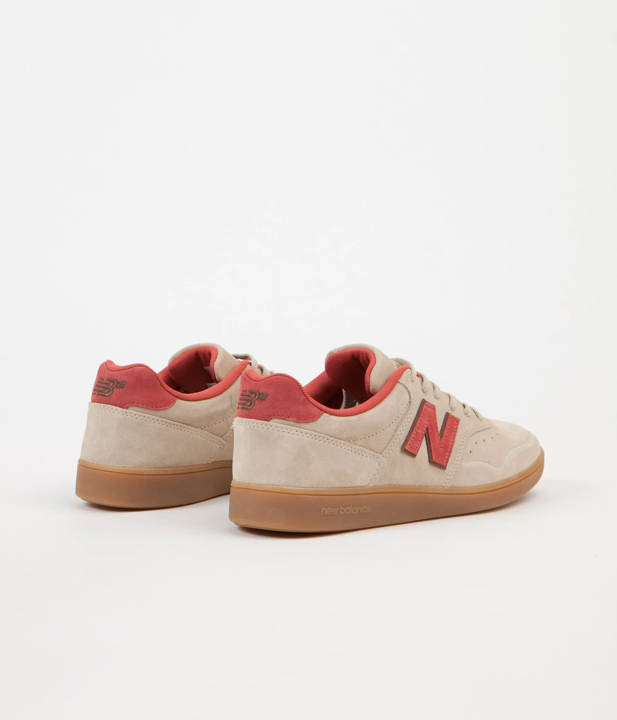 New Balance 288 Suede Shoes - Sand / Brick Red