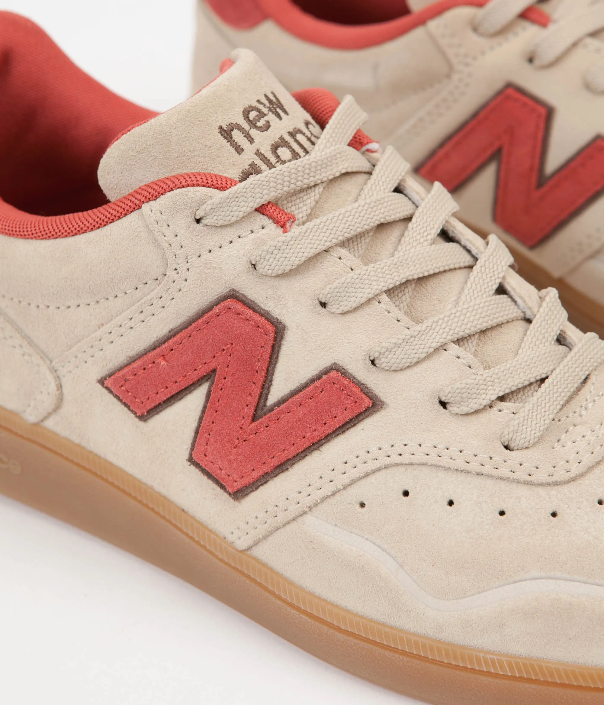 New Balance 288 Suede Shoes - Sand / Brick Red