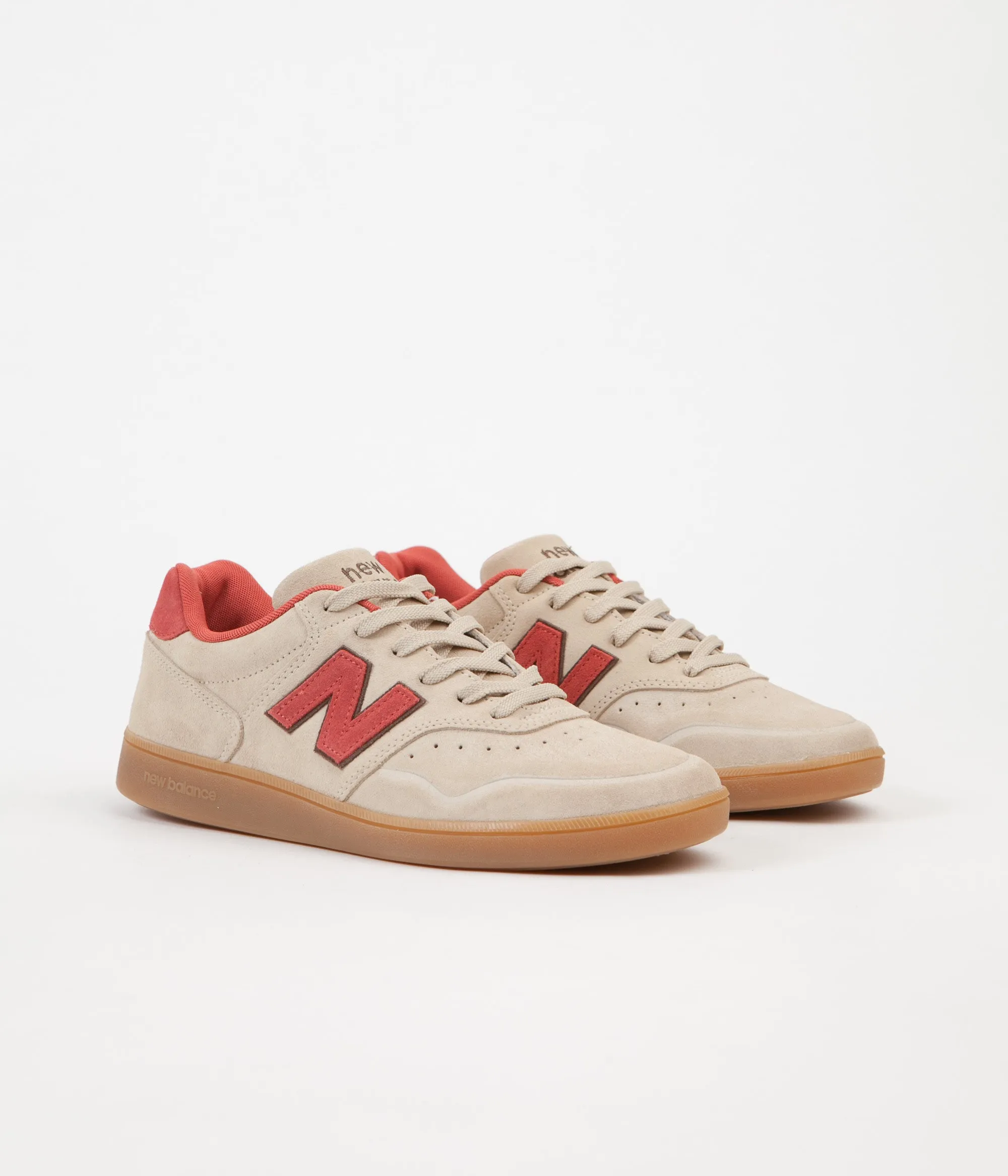 New Balance 288 Suede Shoes - Sand / Brick Red