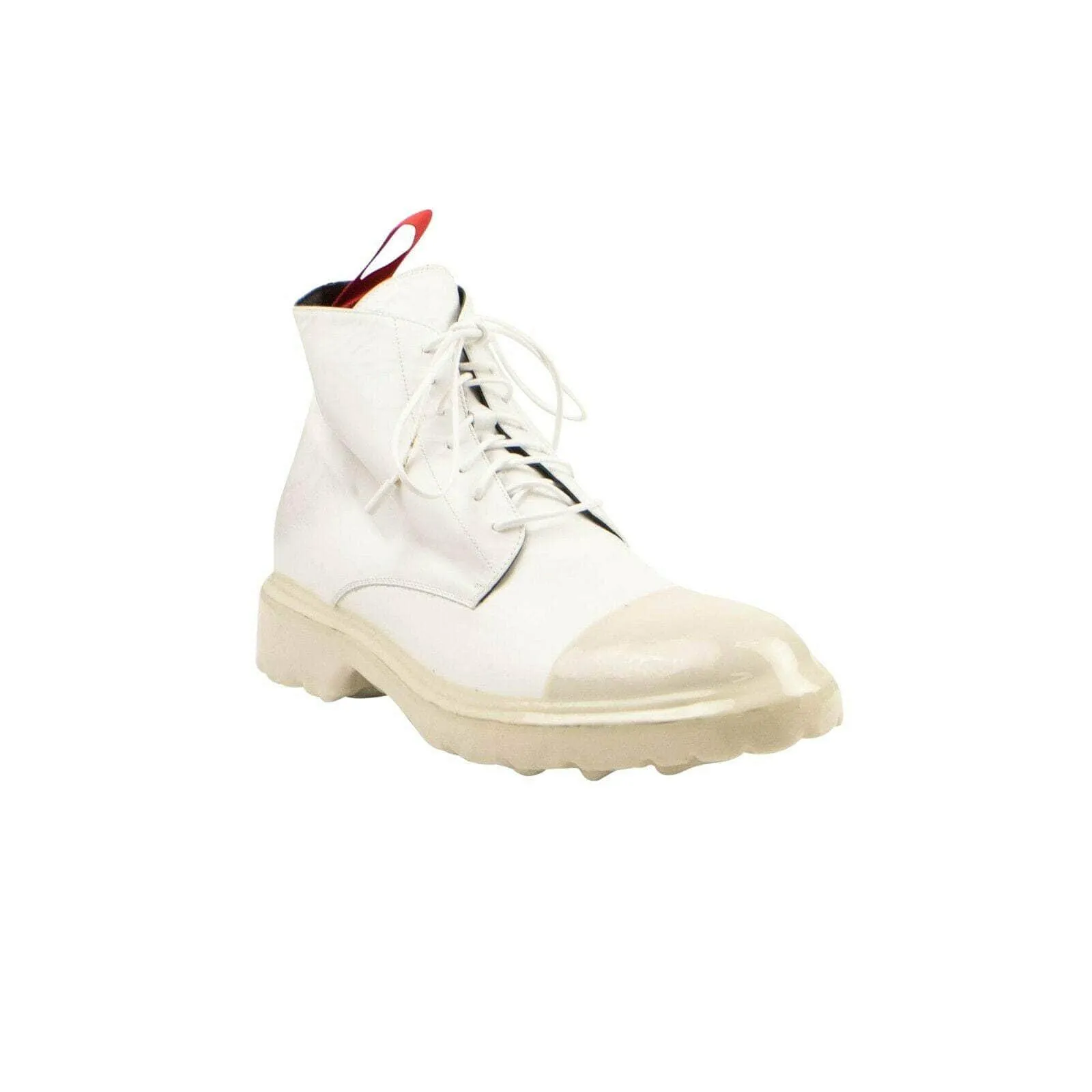 NIB 424 ON FAIRFAX White Dipped High Top Sneakers Size 4/37 $1415