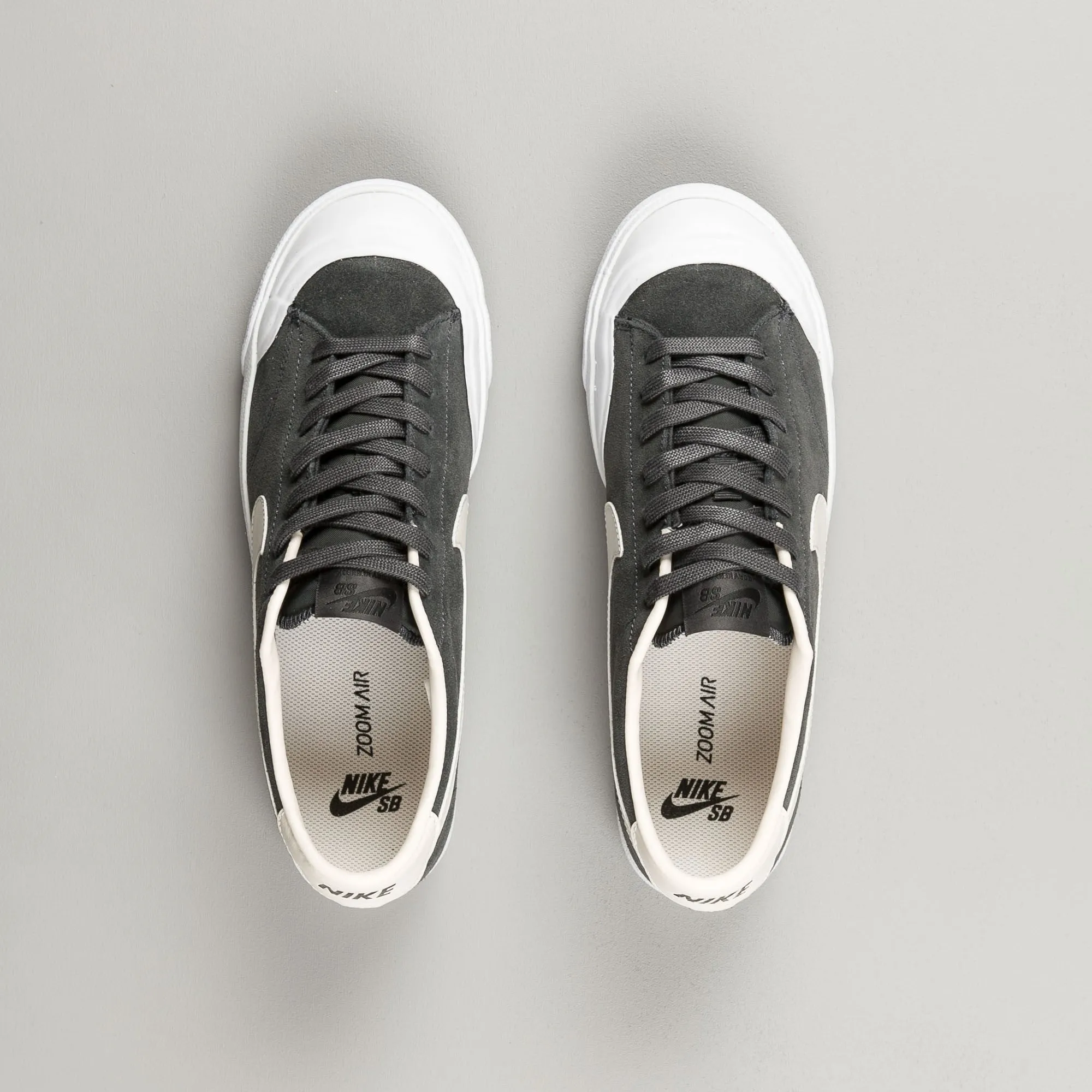 Nike SB All Court CK Shoes - Anthracite / Phantom - White - Black