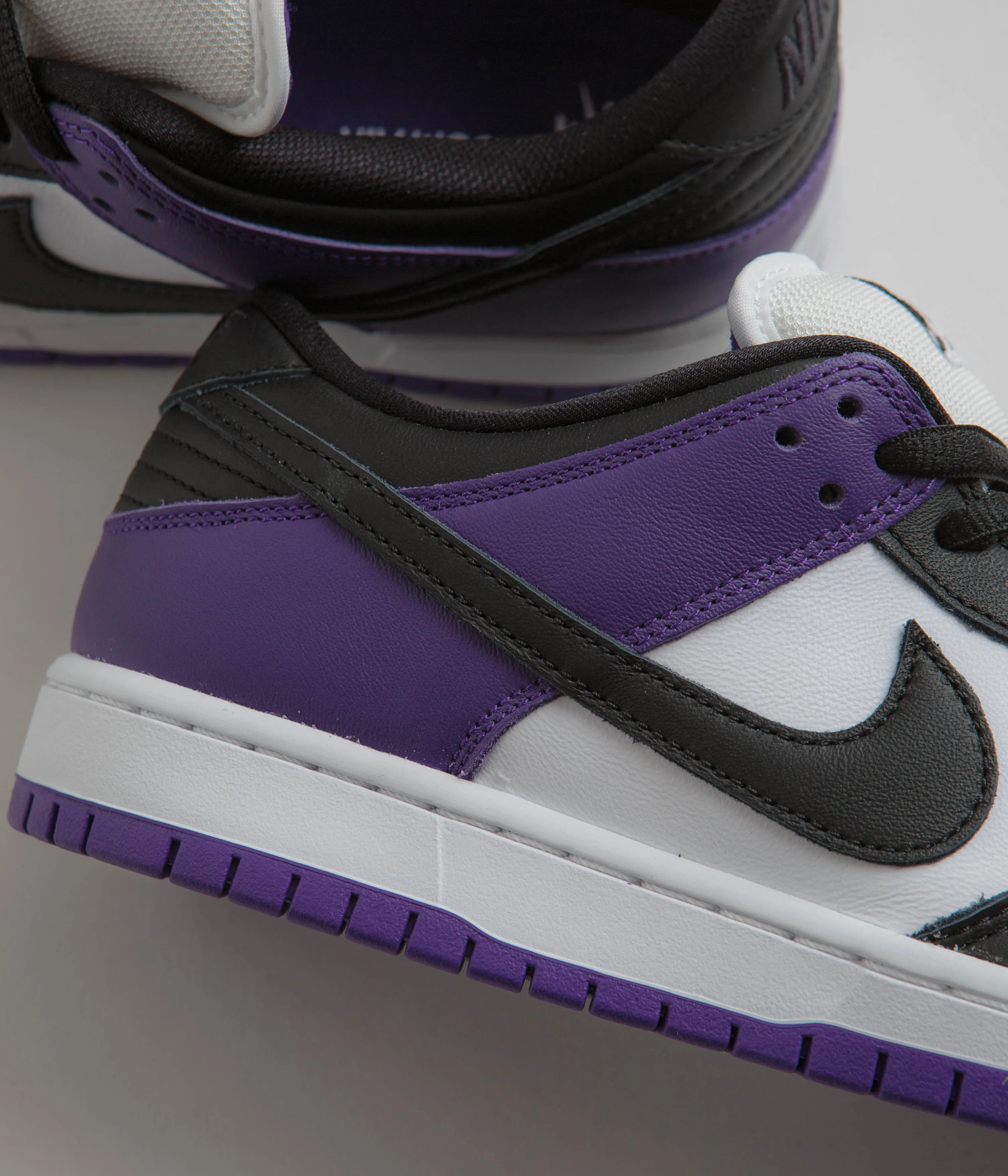 Nike SB Dunk Low Pro Shoes - Court Purple / Black - White - Court Purple