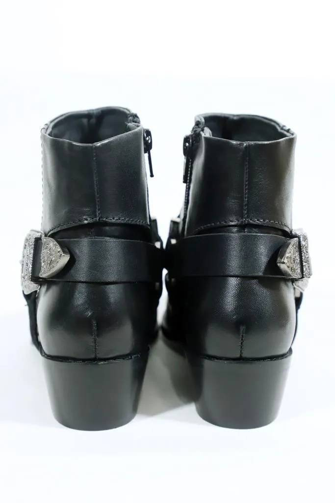 Norah Black Western Bootie