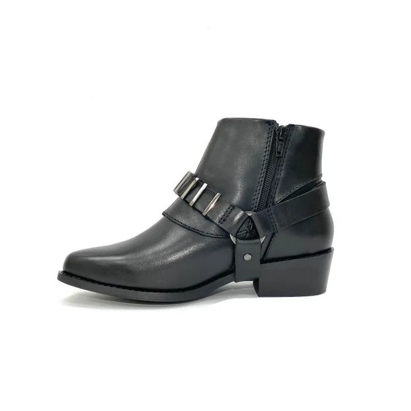 Norah Black Western Bootie