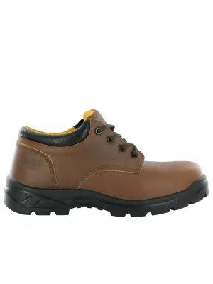 NT Work Men's Big Don Low Brown Leather Composite Toe Work Shoe