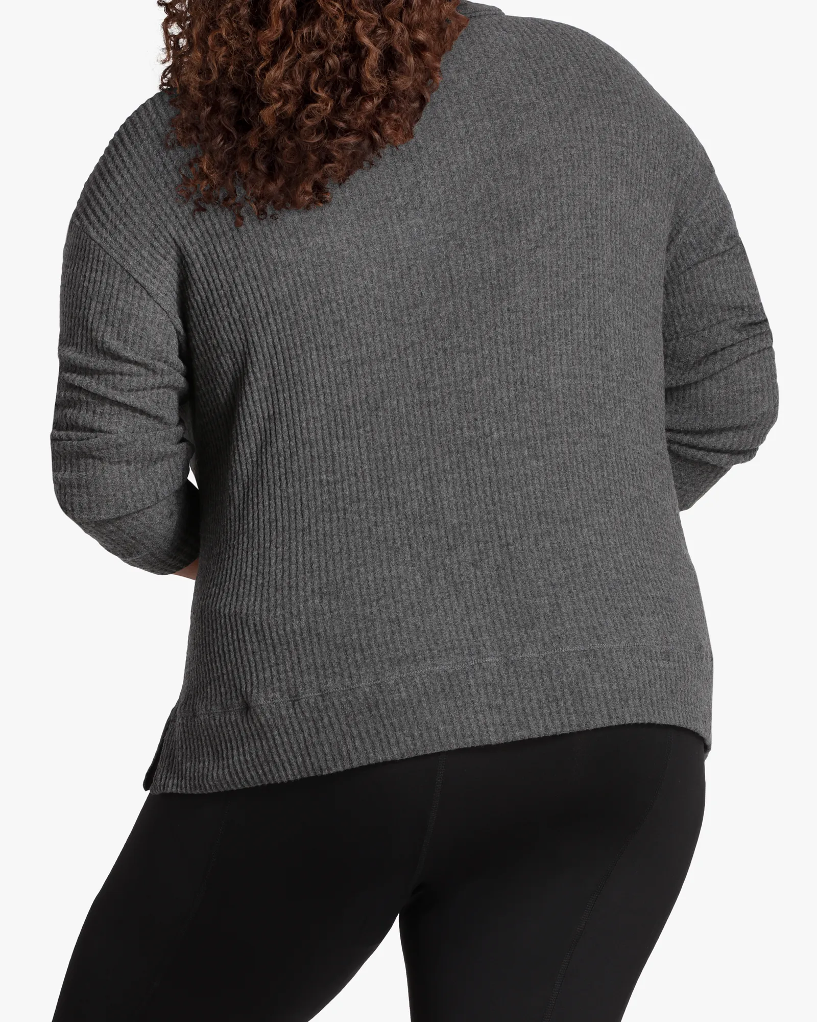 Odelia Brushed-Knit Pullover | Charcoal Grey