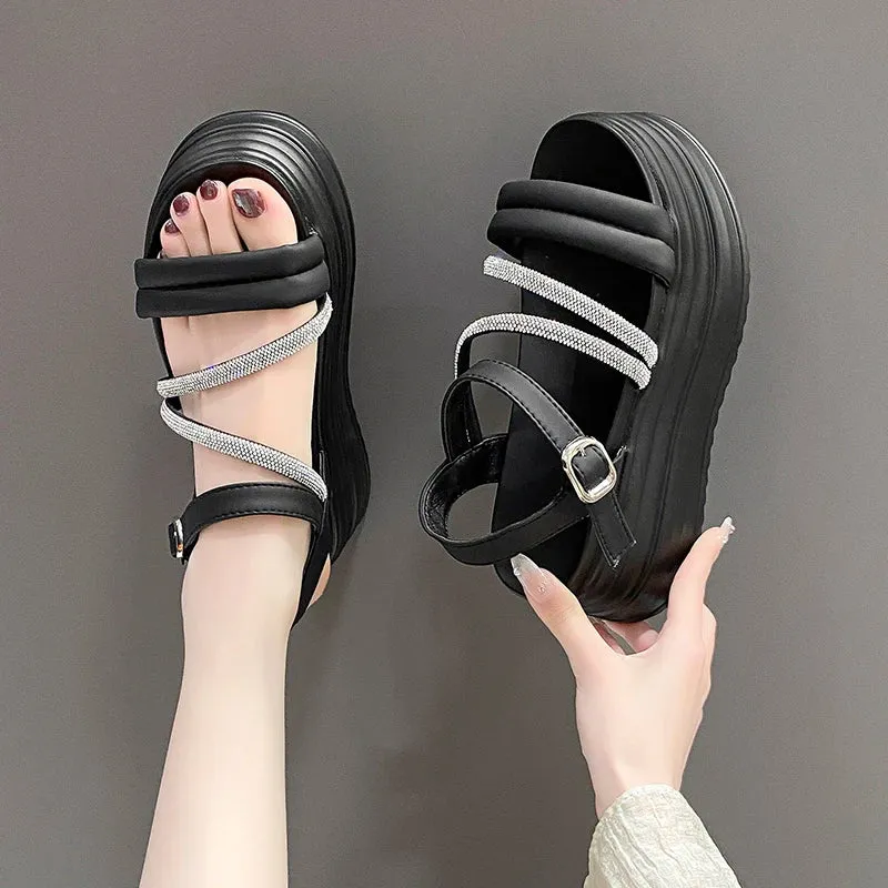 Pearl Radiance Platform Sandals