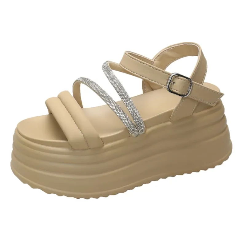 Pearl Radiance Platform Sandals