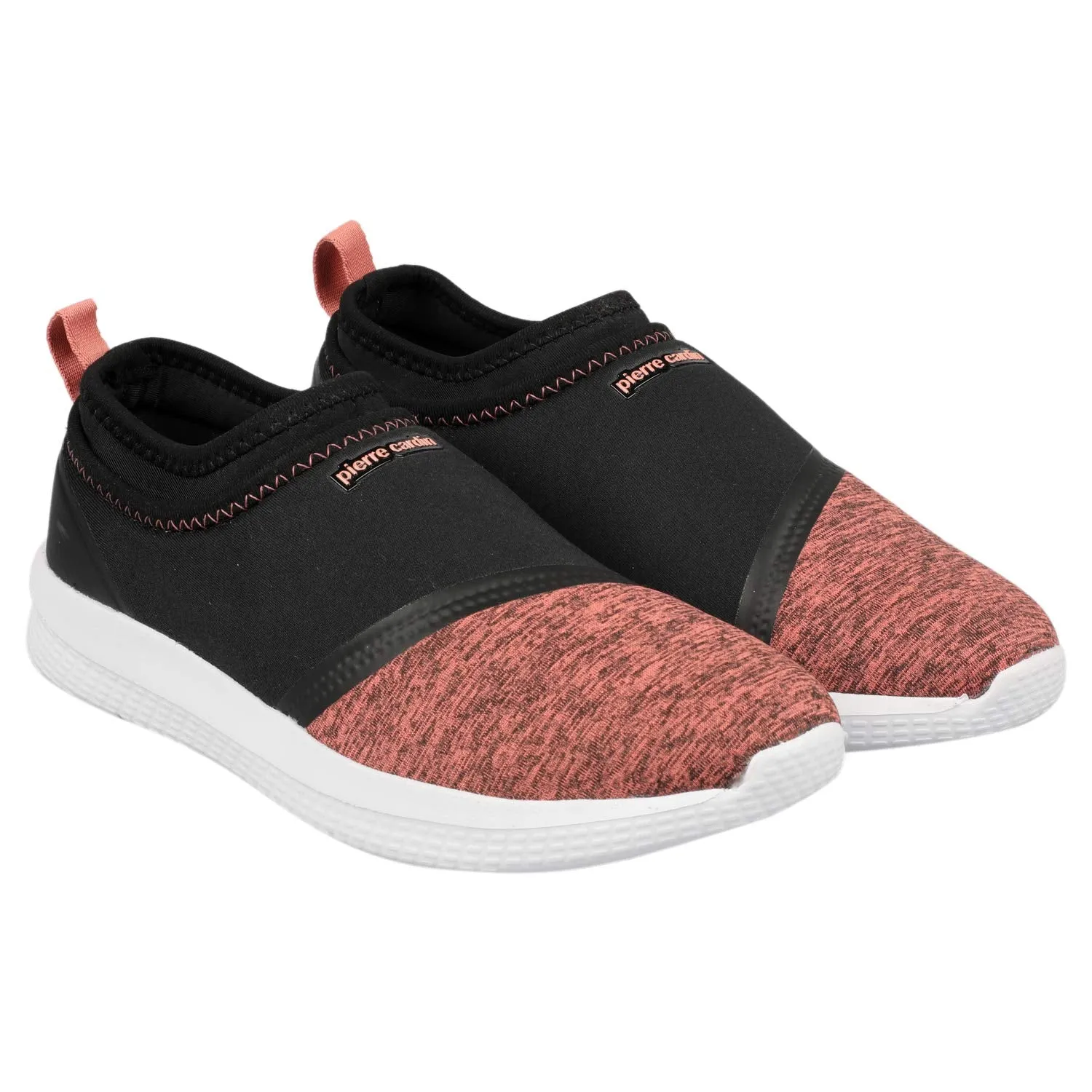 Pierre Cardin Women's Elle Trois Coral-Black Walking Shoes-4 UK (37 EU) (Energia PC0302)